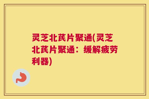 灵芝北芪片聚通(灵芝北芪片聚通:缓解疲劳利器) 灵芝北芪片聚通(灵芝北芪片聚通:缓解疲劳利器)