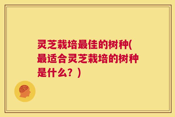 灵芝栽培最佳的树种(最适合灵芝栽培的树种是什么?) 灵芝栽培最佳的树种(最适合灵芝栽培的树种是什么?)