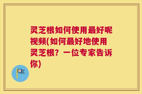 灵芝根如何使用最好呢视频(如何最好地使用灵芝根？一位专家告诉你)