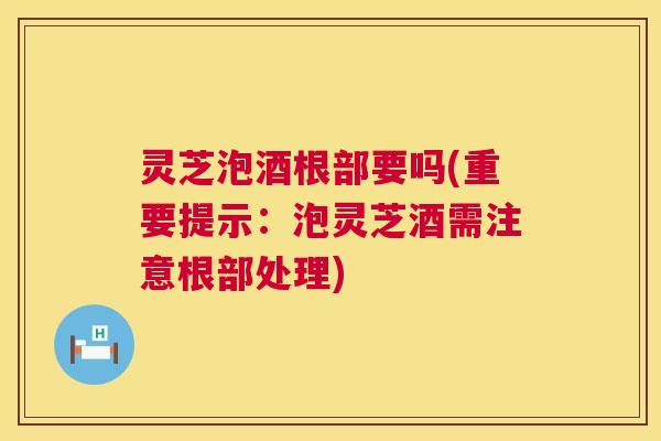 灵芝泡酒根部要吗(重要提示:泡灵芝酒需注意根部处理) 灵芝泡酒根部要吗(重要提示:泡灵芝酒需注意根部处理)