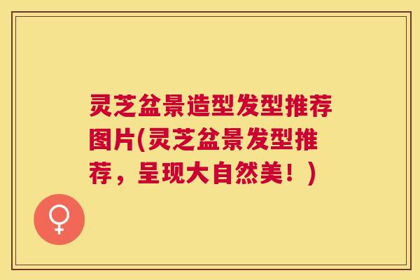 灵芝盆景造型发型推荐图片(灵芝盆景发型推荐，呈现大自然美！)