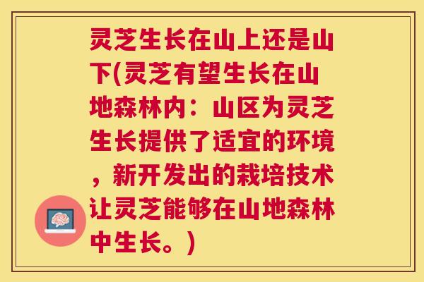 灵芝生长在山上还是山下(灵芝有望生长在山地森林内：山区为灵芝生长提供了适宜的环境，新开发出的栽培技术让灵芝能够在山地森林中生长。)
