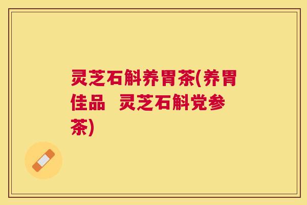 灵芝石斛养胃茶(养胃佳品  灵芝石斛党参茶)