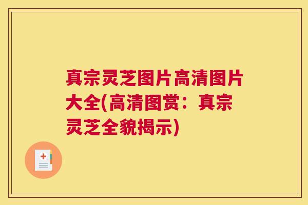真宗灵芝图片高清图片大全(高清图赏:真宗灵芝全貌揭示) 真宗灵芝图片高清图片大全(高清图赏:真宗灵芝全貌揭示)