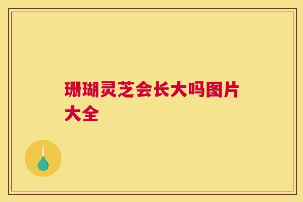 珊瑚灵芝会长大吗图片大全 珊瑚灵芝会长大吗图片大全