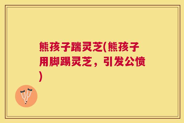 熊孩子踹灵芝(熊孩子用脚踢灵芝,引发公愤) 熊孩子踹灵芝(熊孩子用脚踢灵芝,引发公愤)