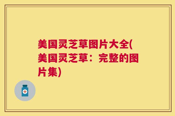 美国灵芝草图片大全(美国灵芝草:完整的图片集) 美国灵芝草图片大全(美国灵芝草:完整的图片集)