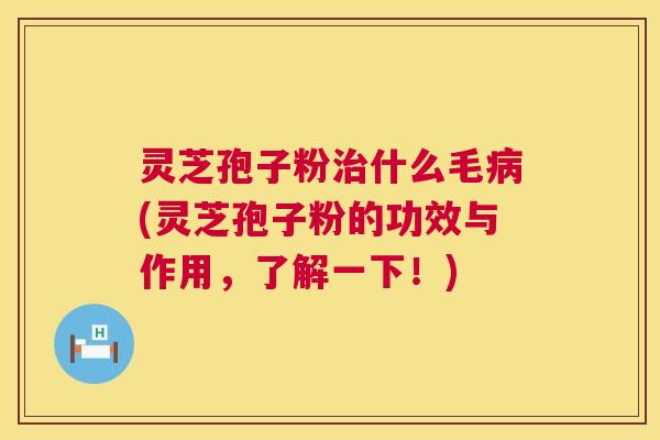 灵芝孢子粉什么毛(灵芝孢子粉的功效与作用，了解一下！)