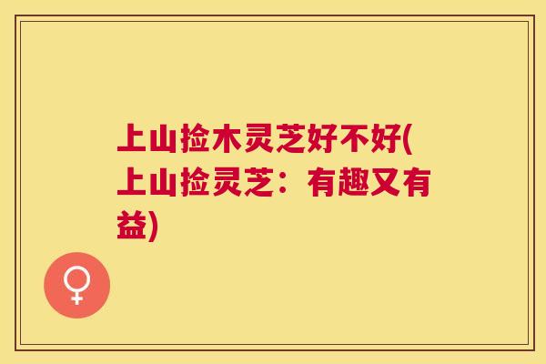 上山捡木灵芝好不好(上山捡灵芝:有趣又有益) 上山捡木灵芝好不好(上山捡灵芝:有趣又有益)
