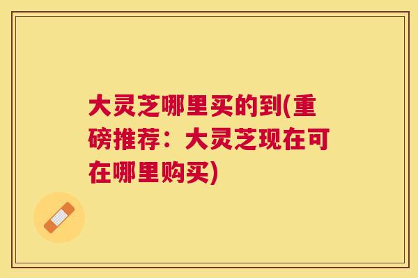 大灵芝哪里买的到(重磅推荐:大灵芝现在可在哪里购买) 大灵芝哪里买的到(重磅推荐:大灵芝现在可在哪里购买)