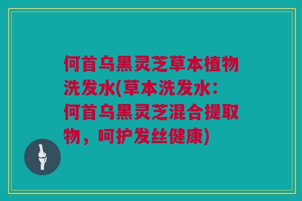 何首乌黑灵芝草本植物洗发水(草本洗发水：何首乌黑灵芝混合提取物，呵护发丝健康)
