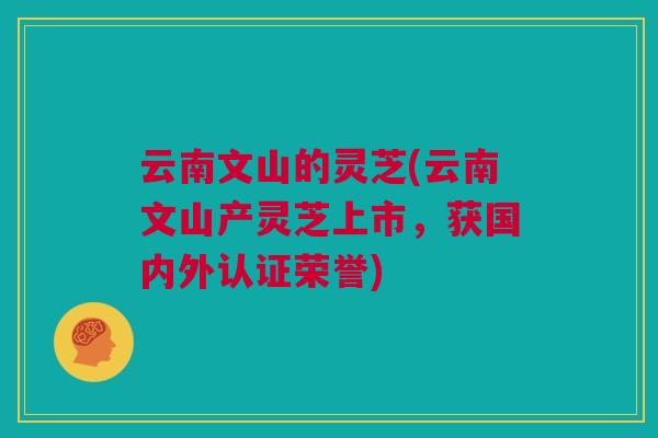 云南文山的灵芝(云南文山产灵芝上市,获国内外认证荣誉) 云南文山的灵芝(云南文山产灵芝上市,获国内外认证荣誉)