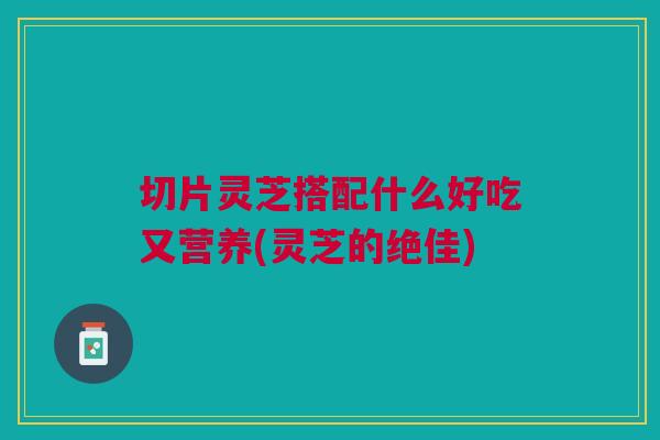 切片灵芝搭配什么好吃又营养(灵芝的绝佳)