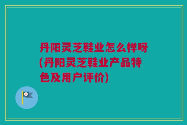 丹阳灵芝鞋业怎么样呀(丹阳灵芝鞋业产品特色及用户评价)