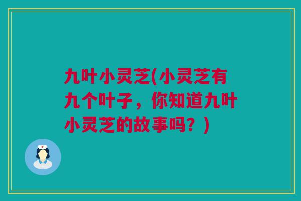 九叶小灵芝(小灵芝有九个叶子，你知道九叶小灵芝的故事吗？)