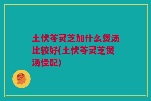 土伏苓灵芝加什么煲汤比较好(土伏苓灵芝煲汤佳配) 土伏苓灵芝加什么煲汤比较好(土伏苓灵芝煲汤佳配)
