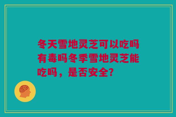 冬天雪地灵芝可以吃吗有毒吗冬季雪地灵芝能吃吗,是否安全? 冬天雪地灵芝可以吃吗有毒吗冬季雪地灵芝能吃吗,是否安全?