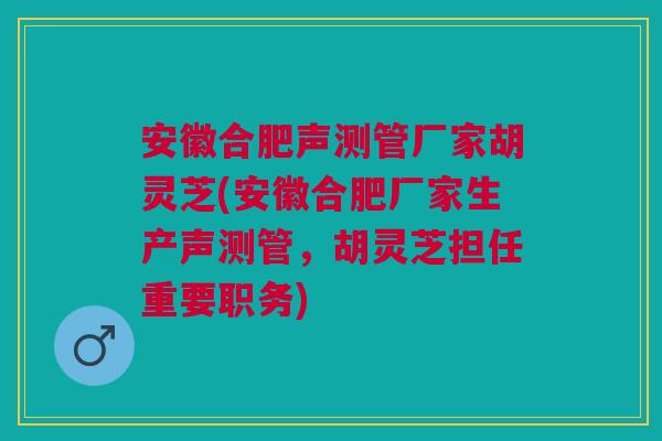 安徽合肥声测管厂家胡灵芝(安徽合肥厂家生产声测管，胡灵芝担任重要职务)
