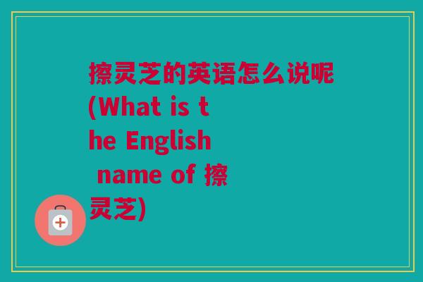 擦灵芝的英语怎么说呢(What is the English name of 擦灵芝)
