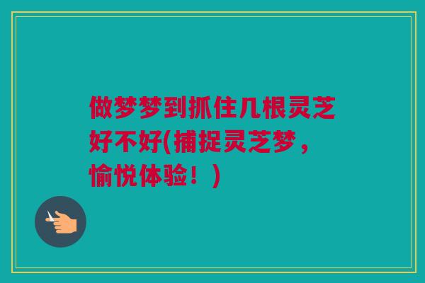 做梦梦到抓住几根灵芝好不好(捕捉灵芝梦，愉悦体验！)