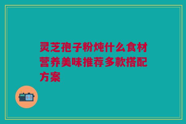 灵芝孢子粉炖什么食材营养美味推荐多款搭配方案 灵芝孢子粉炖什么食材营养美味推荐多款搭配方案