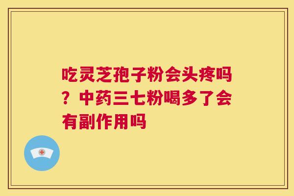 吃灵芝孢子粉会头疼吗？中药三七粉喝多了会有副作用吗