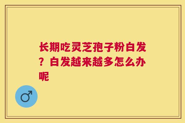 长期吃灵芝孢子粉白发？白发越来越多怎么办呢