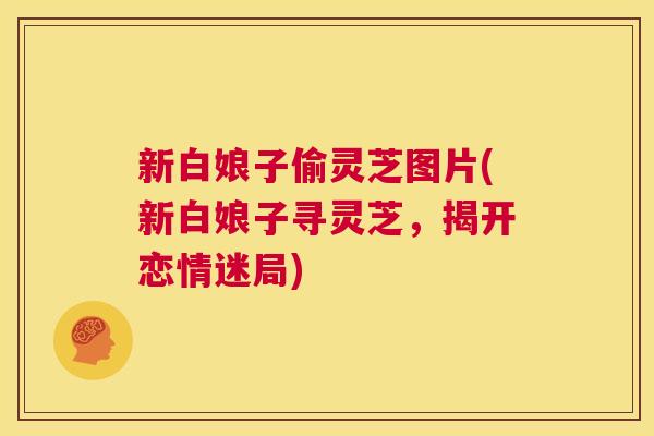 新白娘子偷灵芝图片(新白娘子寻灵芝，揭开恋情迷局)