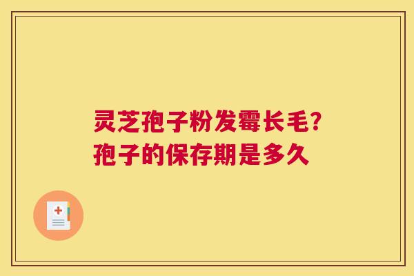 灵芝孢子粉发霉长毛？孢子的保存期是多久