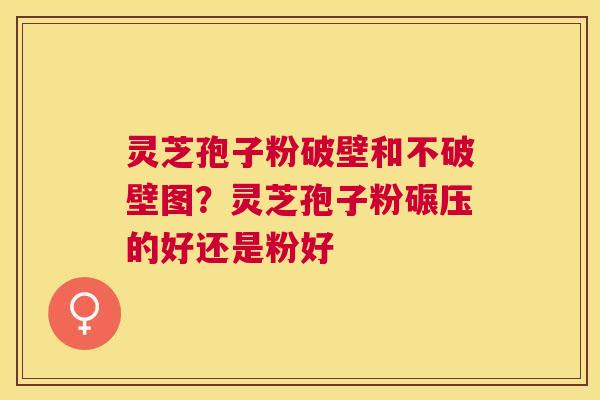 灵芝孢子粉破壁和不破壁图？灵芝孢子粉碾压的好还是粉好