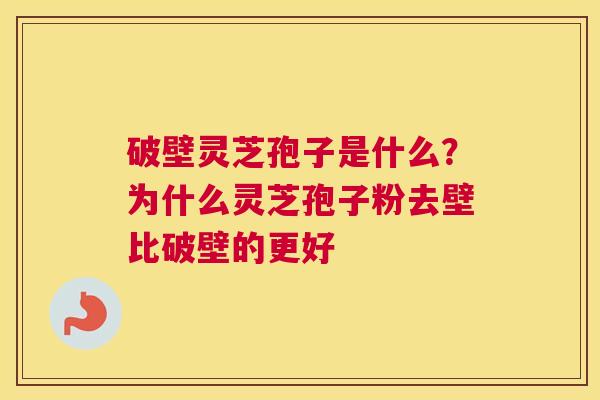 破壁灵芝孢子是什么？为什么灵芝孢子粉去壁比破壁的更好