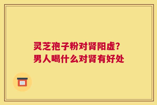 灵芝孢子粉对肾阳虚？男人喝什么对肾有好处