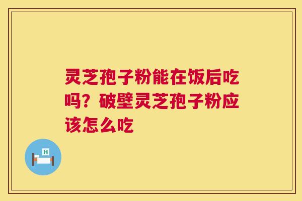 灵芝孢子粉能在饭后吃吗？破壁灵芝孢子粉应该怎么吃