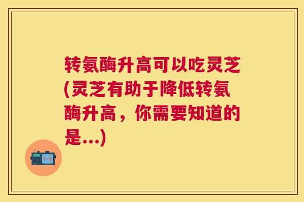 转氨酶升高可以吃灵芝(灵芝有助于降低转氨酶升高，你需要知道的是...)