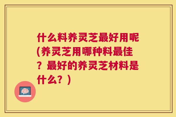 什么料养灵芝最好用呢(养灵芝用哪种料最佳？最好的养灵芝材料是什么？)