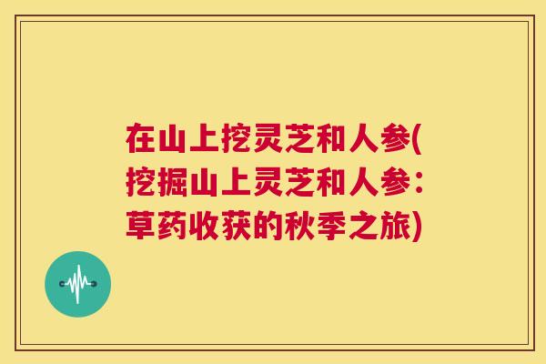 在山上挖灵芝和人参(挖掘山上灵芝和人参：草药收获的秋季之旅)