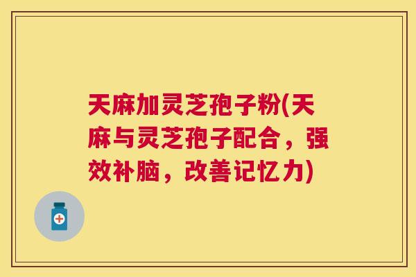 天麻加灵芝孢子粉(天麻与灵芝孢子配合，强效补脑，改善记忆力)