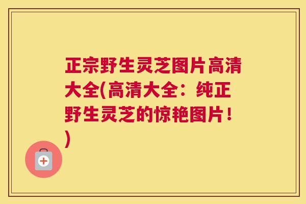 正宗野生灵芝图片高清大全(高清大全：纯正野生灵芝的惊艳图片！)
