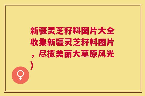 新疆灵芝籽料图片大全收集新疆灵芝籽料图片，尽揽美丽大草原风光)