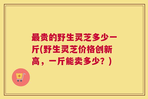 最贵的野生灵芝多少一斤(野生灵芝价格创新高，一斤能卖多少？)