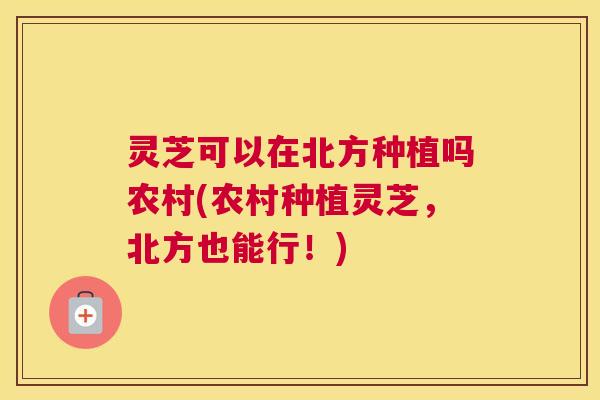 灵芝可以在北方种植吗农村(农村种植灵芝，北方也能行！)