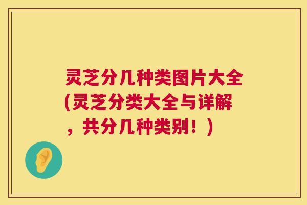 灵芝分几种类图片大全(灵芝分类大全与详解，共分几种类别！)