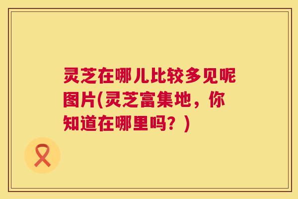 灵芝在哪儿比较多见呢图片(灵芝富集地，你知道在哪里吗？)