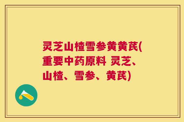 灵芝山楂雪参黄黄芪(重要原料 灵芝、山楂、雪参、黄芪) 灵芝山楂雪参黄黄芪(重要原料 灵芝、山楂、雪参、黄芪)