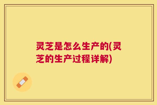 灵芝是怎么生产的(灵芝的生产过程详解)