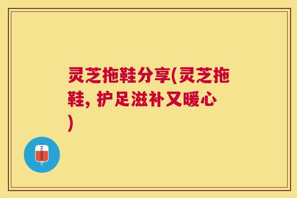 灵芝拖鞋分享(灵芝拖鞋, 护足滋补又暖心)