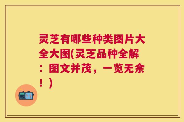 灵芝有哪些种类图片大全大图(灵芝品种全解：图文并茂，一览无余！)