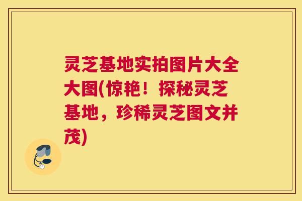 灵芝基地实拍图片大全大图(惊艳！探秘灵芝基地，珍稀灵芝图文并茂)