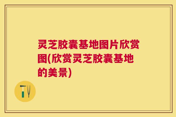 灵芝胶囊基地图片欣赏图(欣赏灵芝胶囊基地的美景)