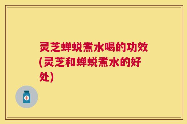 灵芝蝉蜕煮水喝的功效(灵芝和蝉蜕煮水的好处)